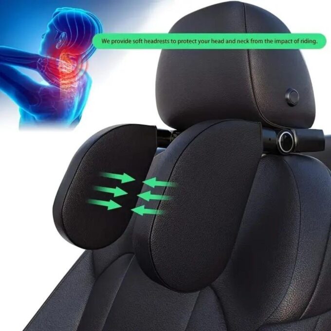 Car Seat Headrest Pillow Adjustable Car Seat Head Neck Support (7)