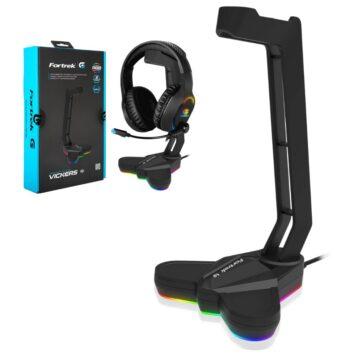 Fortrek 70534 Vickers Gaming RGB Headset Stand Support