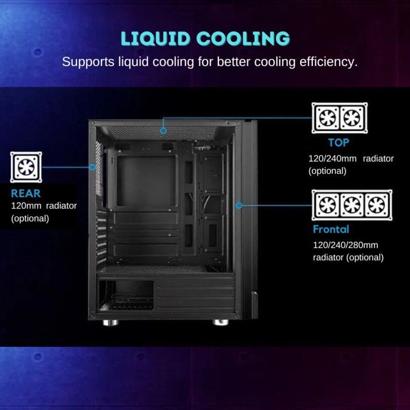 Fortrek Cruiser 70569 Mid Tower Gaming Computer Case 4