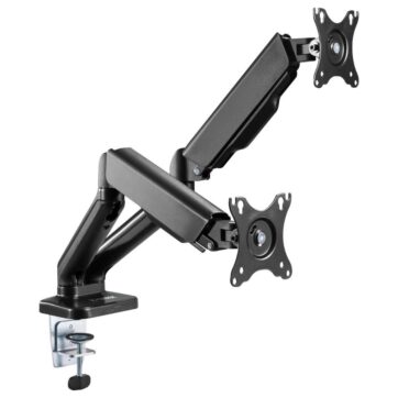 Fortrek FK441S 81032 Double Monitor Desk Mount Arms Dual Stand