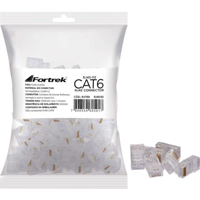 Fortrek Male RJ45 Cat6 Connector 3
