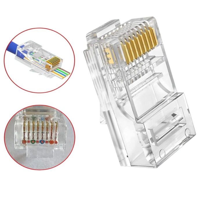 Fortrek Male RJ45 Cat6 Connector 4