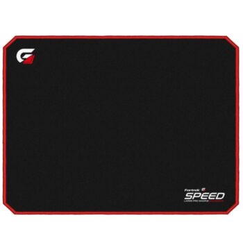 Fortrek Speed MPG102 Gaming Mouse Pad with Non-Slip Rubber Base, Medium Size Mousepad 35x44, Black/ Red
