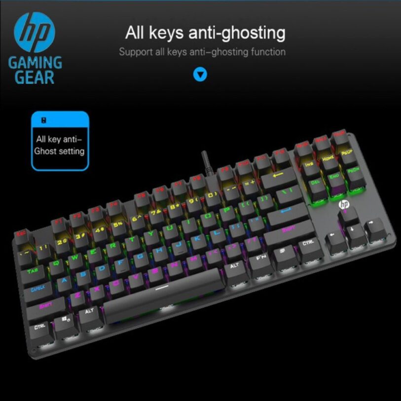 HP GK200 Mechanical Wired Gaming Keyboard with Metal Panel 5