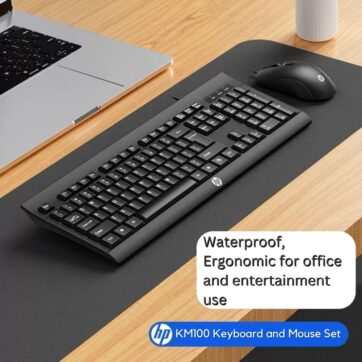HP KM100 USB Wired Keyboard and Mouse Combo 1