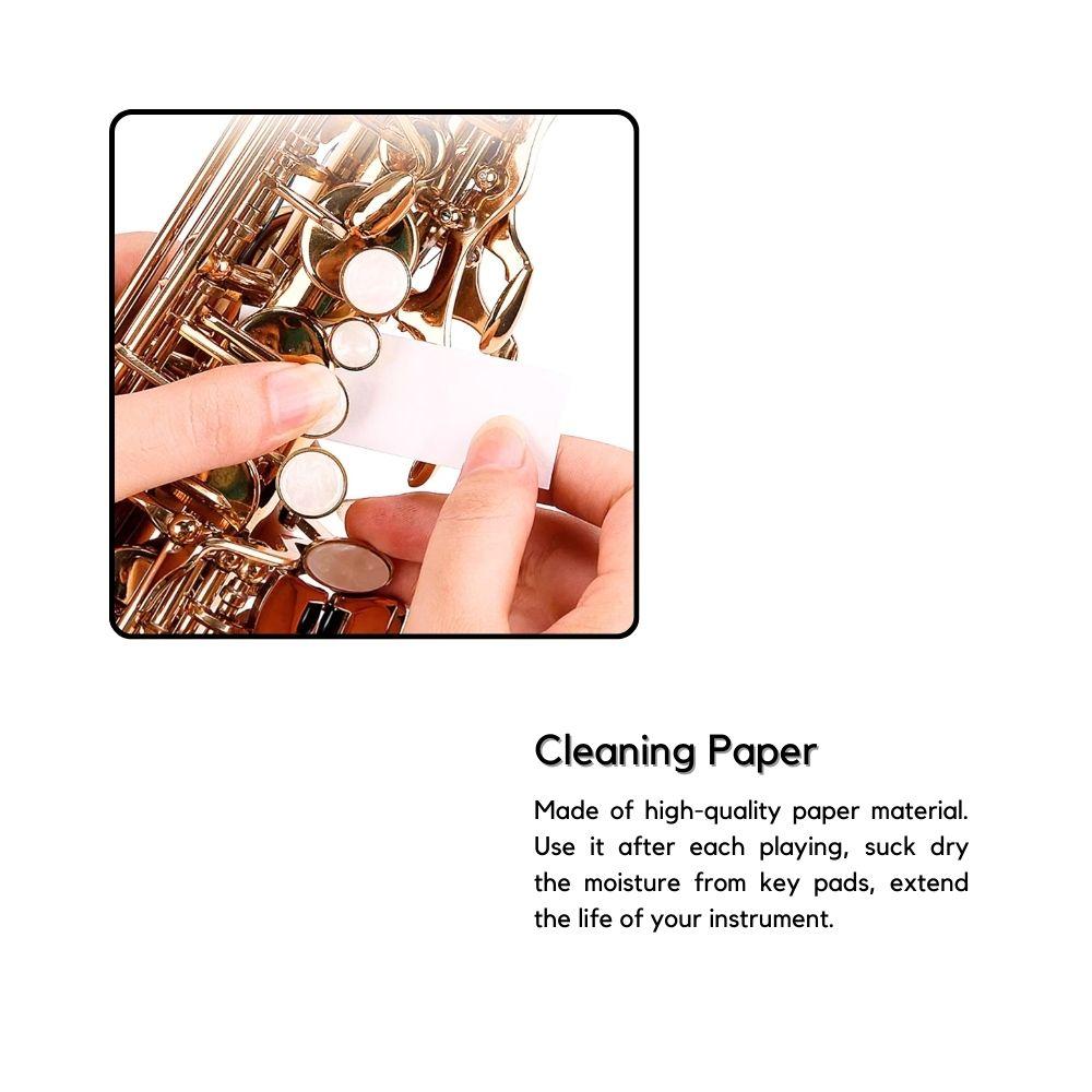 Harmonics Saxophone Care Kit, Maintenance Cleaning Set with Mouthpiece Brush, Polishing Cloth