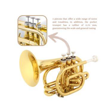 Harmonics HMT 500L Bb Mini Pocket Trumpet 3