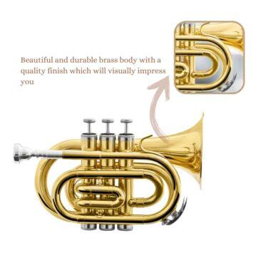 Harmonics HMT 500L Bb Mini Pocket Trumpet 5