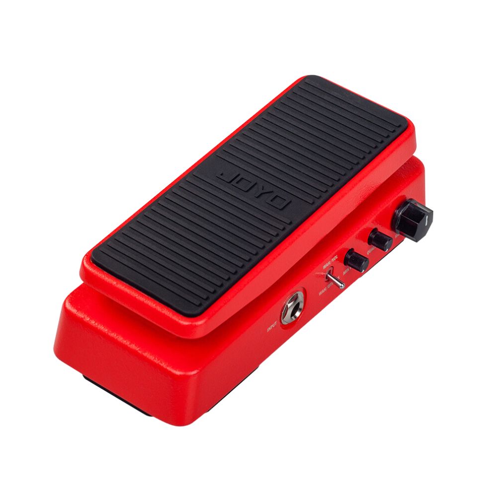 JOYO WAH-II Multimode WAH and Hi-Z Volume Pedal with WAH-WAH Q Value Knob, Red