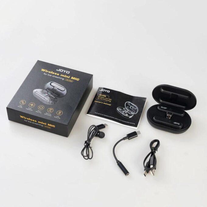 Joyo JW-05M Wireless Mini Microphone System USB Type-C Connectivity Wireless Mic for Live Streaming, Video Recording for Android
