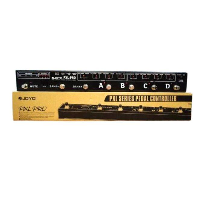 Joyo PXL-PRO Guitar Foot Effect Pedal Controller, Dual 4-Channel 8 Loop Programmable FX Switcher with Amp Switching, Black