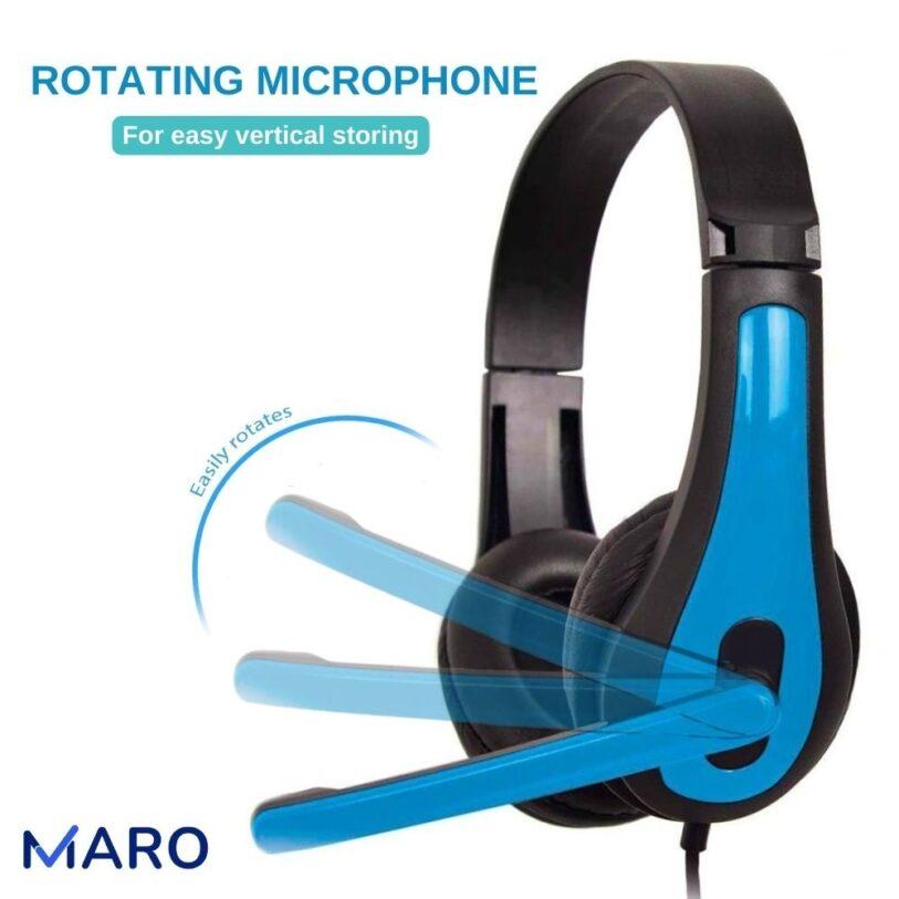 Maro 125BL Portable Kids Headphones with Microphone 3