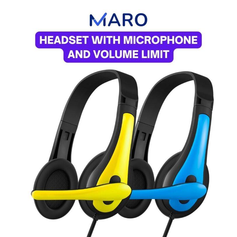 Maro 125Y Portable Kids Headphones with Microphone 1