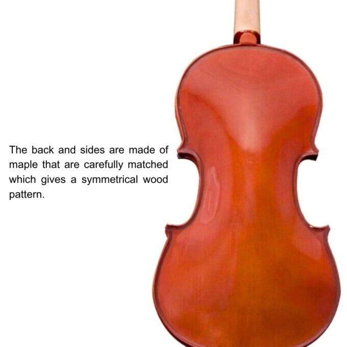 Maro Solidwood Classic Violin for Beginners, Students, Adults with Case, Bow, Bridge, Rosin Bow Polisher