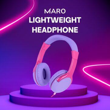 Maro Wired Kids Headphones with Adjustable Headband 2